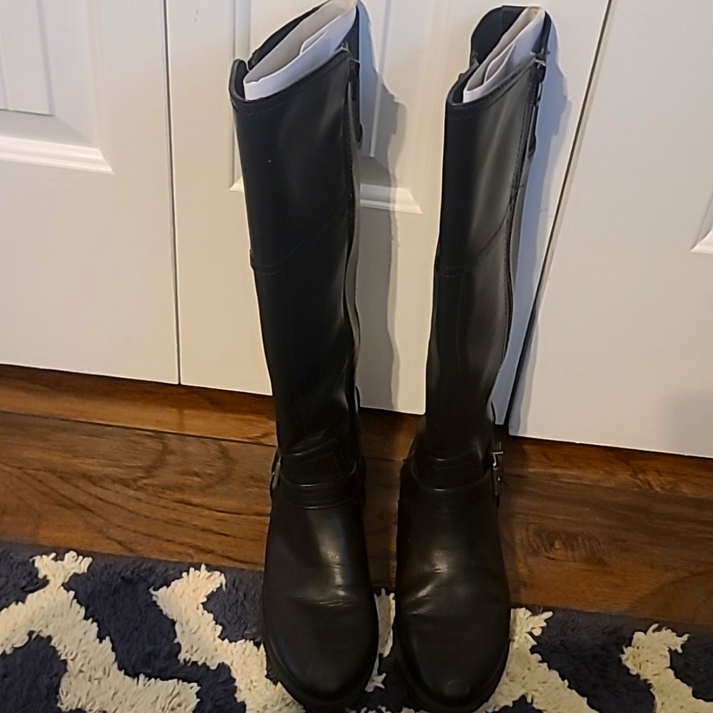 Merona black riding boots size 7.5